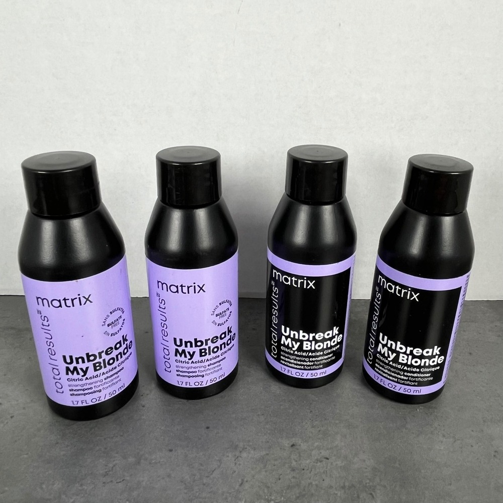 Matrix Total Results Unbreak My Blonde Shampoo & Conditioner Set 4pc 1.7oz Each